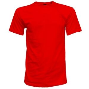 Gemrock Men's Solid Color T-Shirt Red